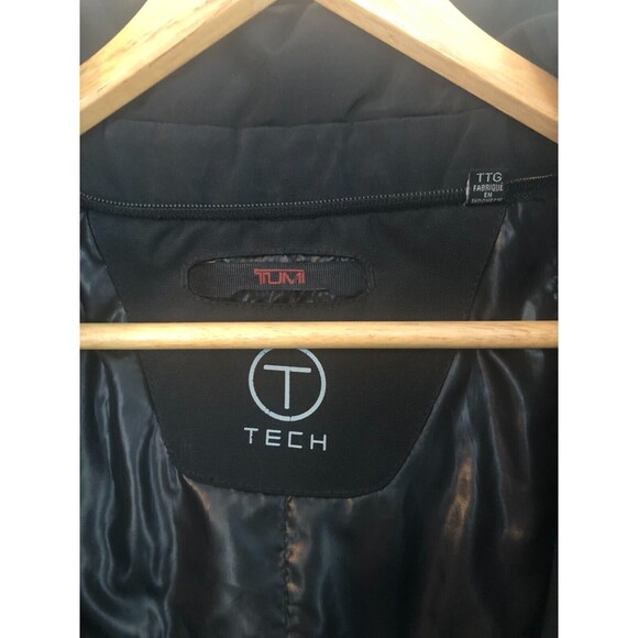 Tumi T Tech Men’s Black Jacket Mens XXL Waterproof Hooded Zip Up - Picture 6 of 12